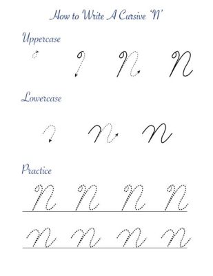 How to Write a Cursive N: A Delicate Dance of Pen and Paper